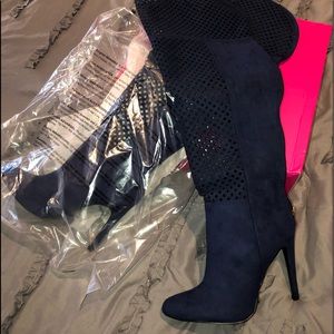 Over the knee boots. Royal Blue